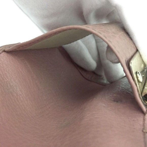 Chloe Ribbon Leather 6 Ring Key Case Pink Key Holder Key Wallet - Picture 7 of 8